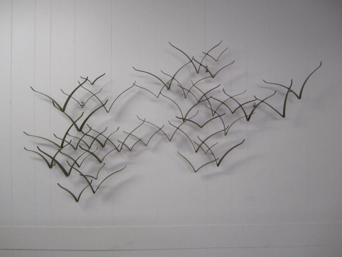 2 C. Jere style Gold Flock Seagull  Wall Sculpture (1 of 4)