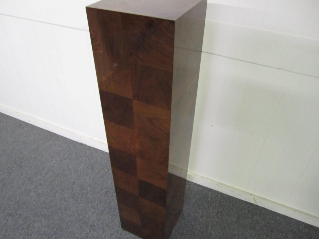 Nice Paul Evans style Patchwork Burled Walnut Pedestal (1 of 4)