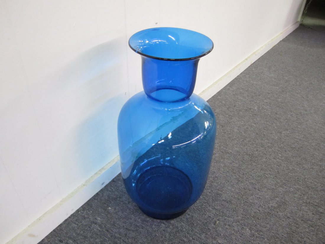 Large Signed Blenko Floor Vase (1 of 4)