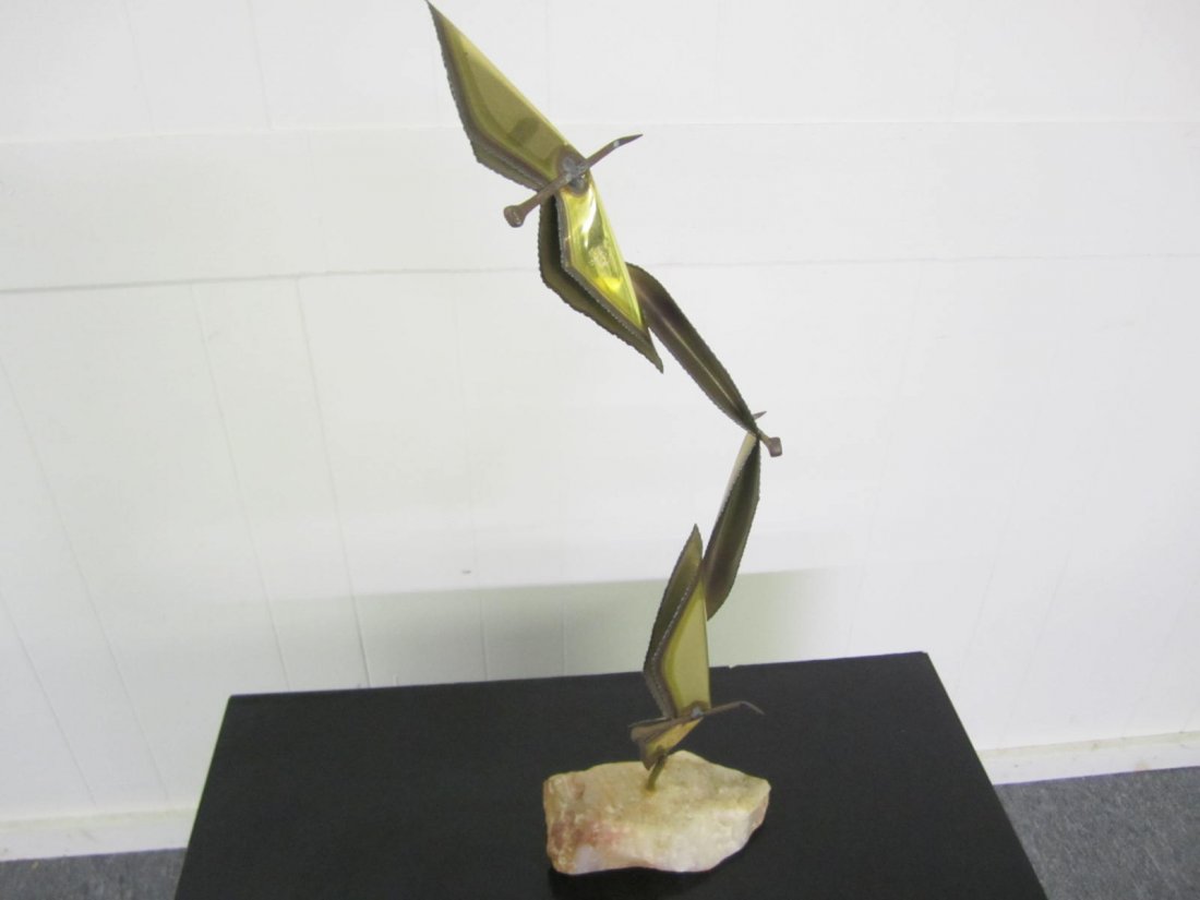 C.Jere style Brass Seagull Table Sculpture (1 of 4)