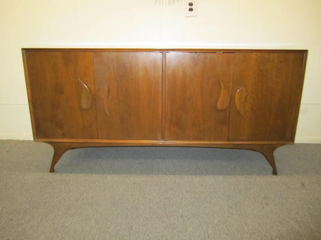 Vladimir Kagan Style Sculptural Walnut Credenza (1 of 6)