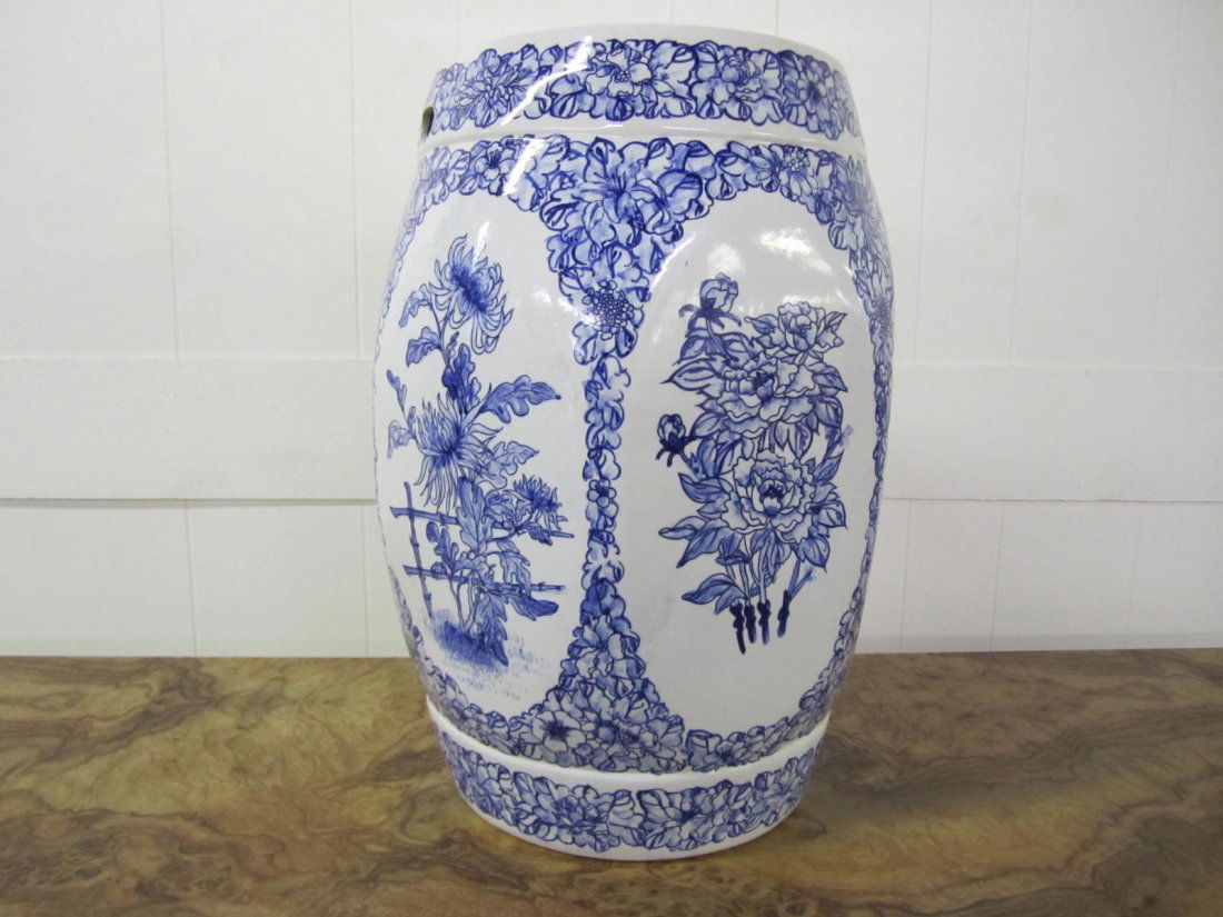 Chinoiserie Ceramic Garden Stool (1 of 4)