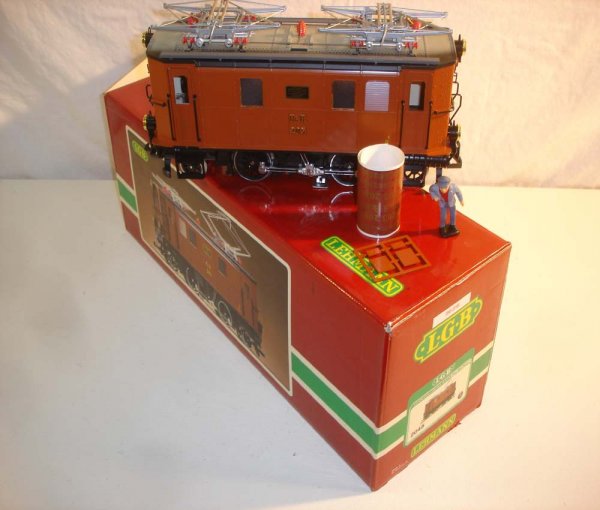 ABT: LGB #2045 Square Cab 2-4-2 Electric: Paul V. Ambrose and Drew J. Bauer present: This is the #2045 Square Cab 2-4-2 Electric that LGB made in G Scale in the 1980s. Our Opinion is that it is generally in Like New Condition, no signs of use