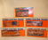 697: ABT: 5 Mint Org/Blue Lionel Lines Freight Cars/Obs - 9