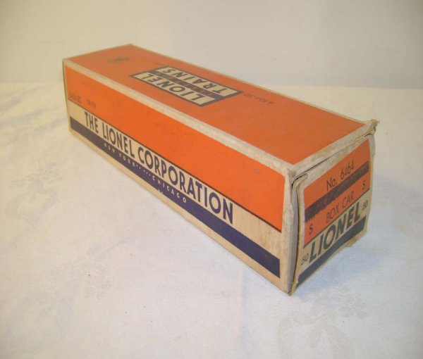 ABT: Lionel #6464-175 Silver RI Over-Stamped Box: Paul V. Ambrose and Drew J. Bauer present: This is the Original Box for the #6464-175 Silver Rock Island Box Car that Lionel made in the middle 1950s. This Variation is the proper one for the Black Le