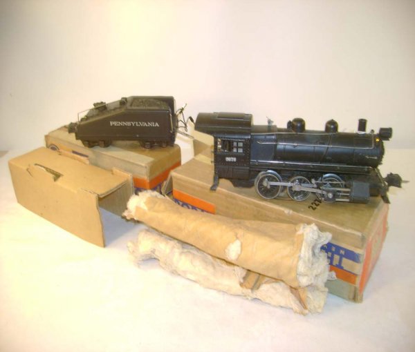 ABT: Lionel #227 Semi-Scale/#2227B Tender/ Obs: Paul V. Ambrose and Drew J. Bauer present: These are the #227/8976 Semi-Scale 0-6-0 Switcher and the #2227B Diecast Pennsylvania Tender with Bell that Lionel made in O Gauge in the later 1930s and ear