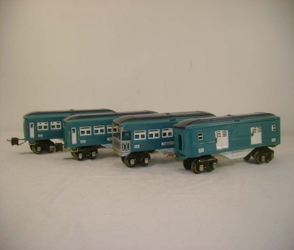 ABT: Lionel #603/607/607/608 Blue Comet Passenger Ca