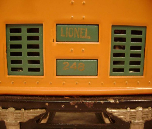 ABT: Lionel #248 Orange Electric w/#629/630 Passenge - 6