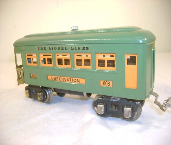 ABT: Lionel #607/#607/#608 Peacock Passenger Cars (R - 2