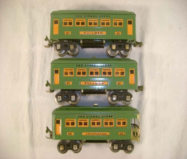 ABT: Lionel #607/#607/#608 Peacock Passenger Cars (R - 3