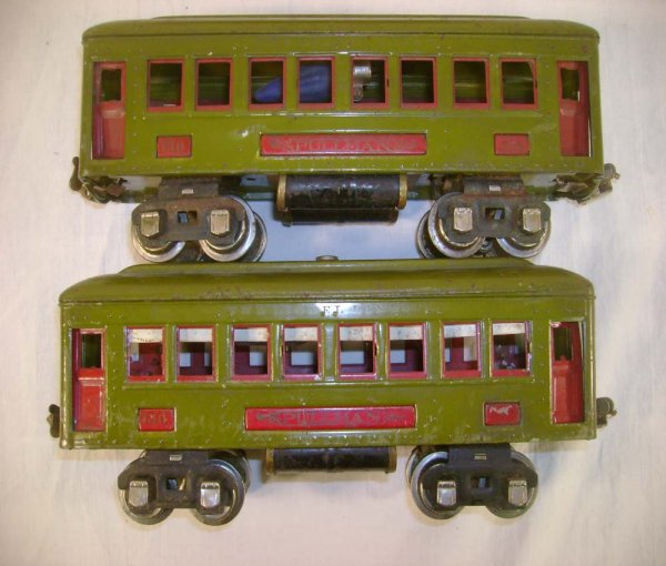 ABT: Lionel #610/610/612 Olive Green Passenger Cars - 10