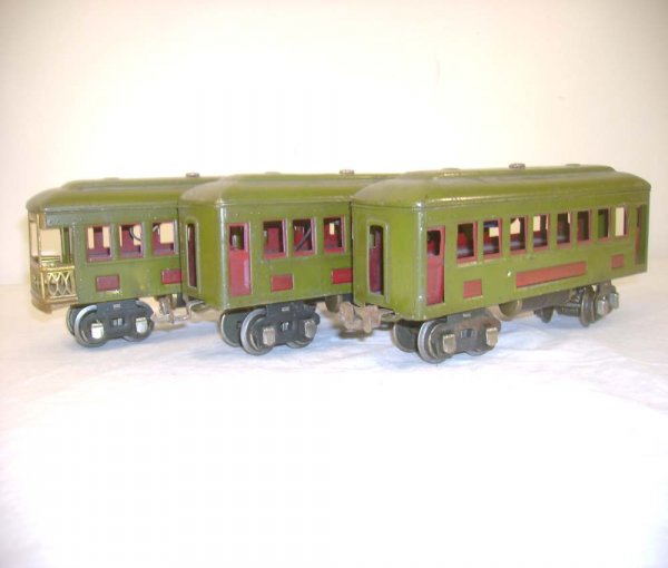 ABT: Lionel #610/610/612 Olive Green Passenger Cars