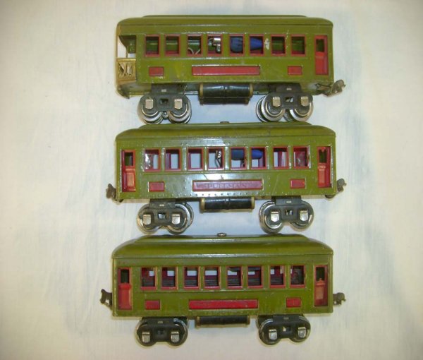 ABT: Lionel #610/610/612 Olive Green Passenger Cars - 3