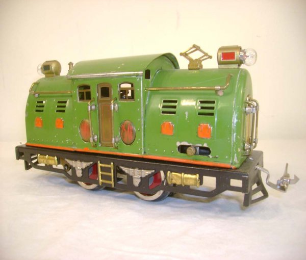 ABT: Lionel #254E Pea Green Electric Engine w/Orang - 2