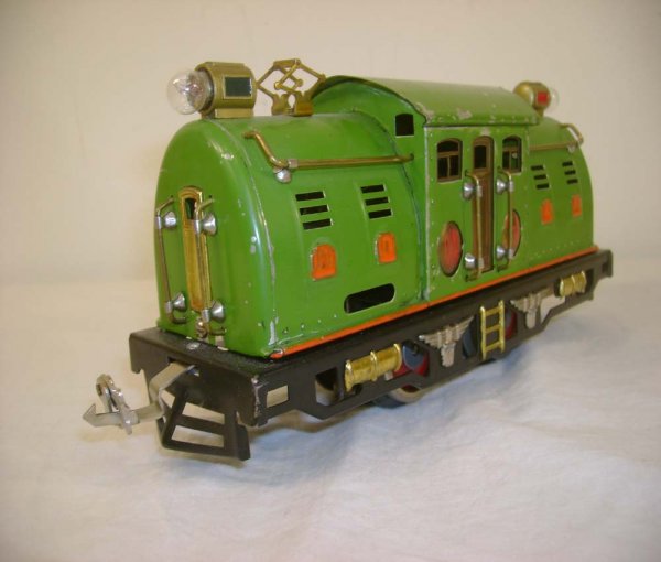 ABT: Lionel #254E Pea Green Electric Engine w/Orang - 3
