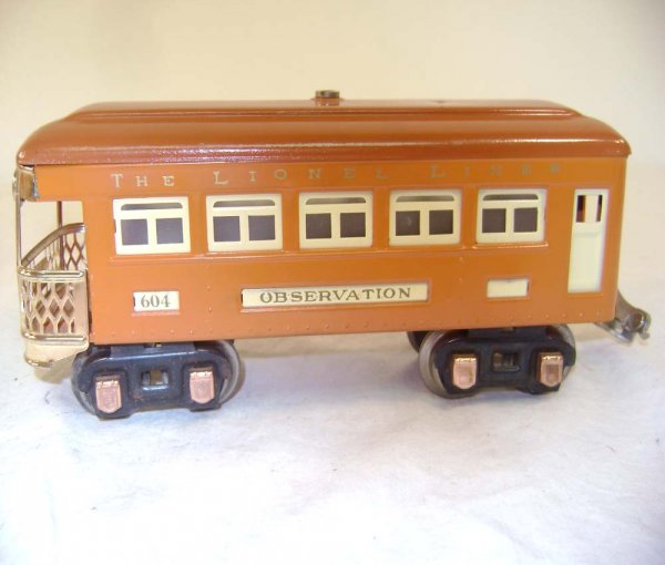 ABT: Lionel #603/603/604 Orange Passenger Cars (R) - 6