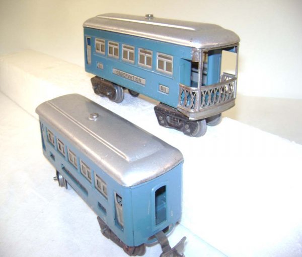 ABT: Lionel #609/609/611 Blue/Silver Passenger Cars - 5