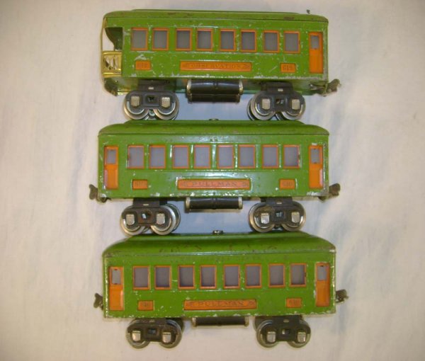 ABT: Lionel #610/610/612 Pea Green/Orange Passenger - 10