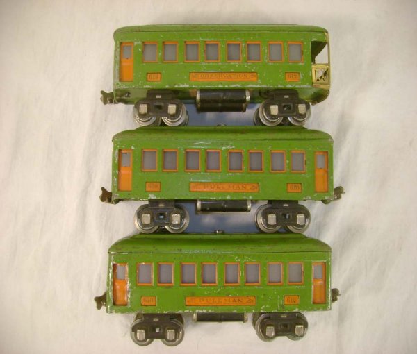 ABT: Lionel #610/610/612 Pea Green/Orange Passenger - 9