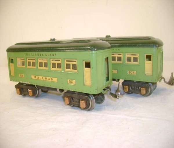 ABT: Lionel #607/607/608 Two-Tone Green Passenger C - 3