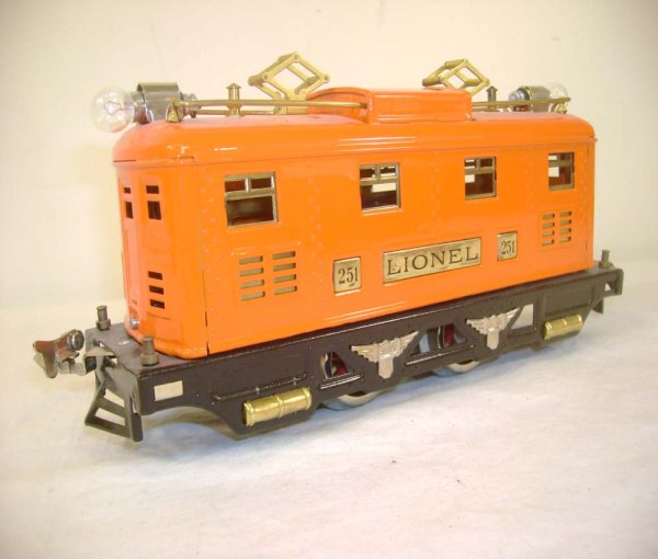 ABT: Lionel #251 Orange Electric w/#605/605/606 Ora - 2