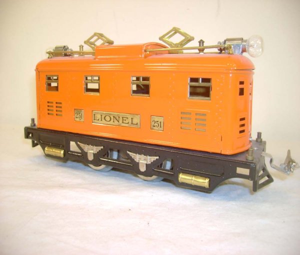 ABT: Lionel #251 Orange Electric w/#605/605/606 Ora - 3