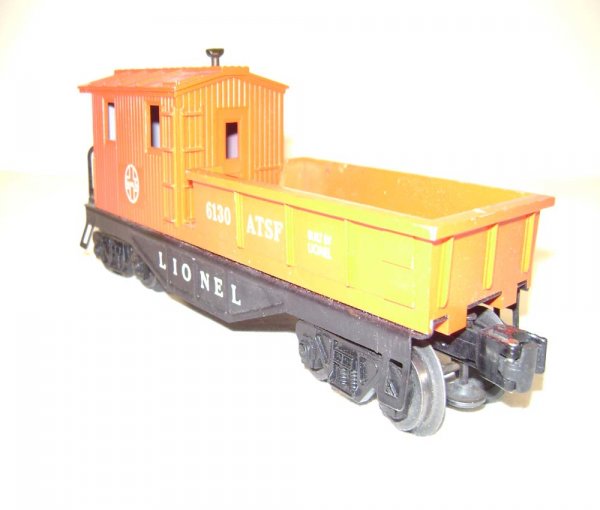 ABT: Lionel #6130 Red Santa Fe Work Caboose/Pix OB - 2