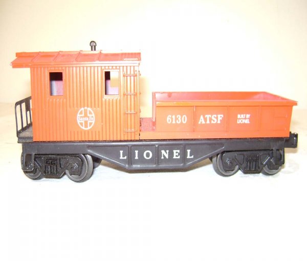 ABT: Lionel #6130 Red Santa Fe Work Caboose/Pix OB - 3