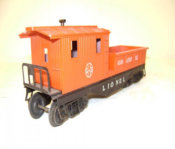ABT: Lionel #6130 Red Santa Fe Work Caboose/Pix OB - 4