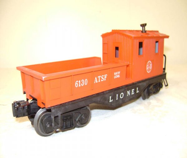 ABT: Lionel #6130 Red Santa Fe Work Caboose/Pix OB - 6