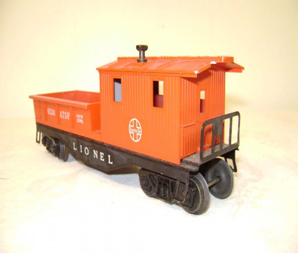 ABT: Lionel #6130 Red Santa Fe Work Caboose/Pix OB - 8