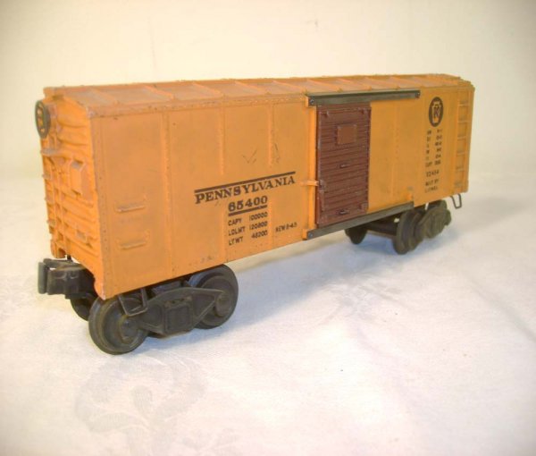 ABT: Lionel #2454 Pennsylvania Brown Doors Box Car - 6