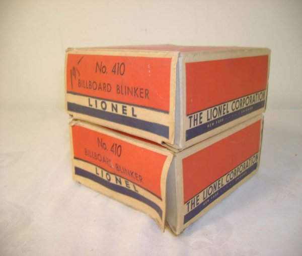 ABT: Four Lionel #410 Billboard Blinkers/two OBs+ - 10