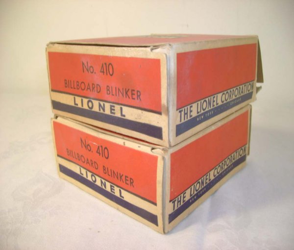 ABT: Four Lionel #410 Billboard Blinkers/two OBs+ - 8