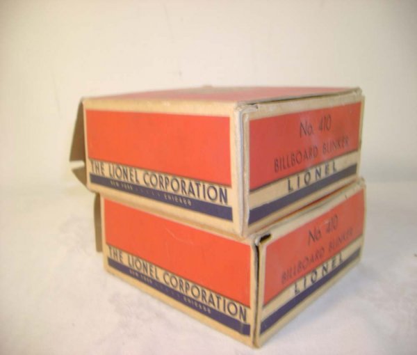 ABT: Four Lionel #410 Billboard Blinkers/two OBs+ - 9