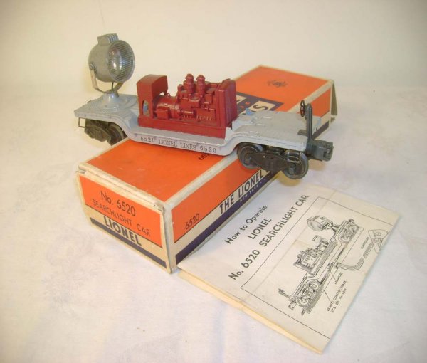 ABT: Lionel #6520 Maroon Generator Searchlight Car