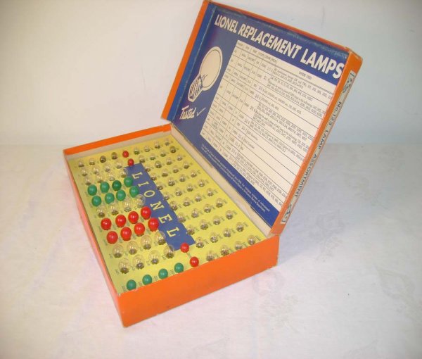ABT: Mintish Lionel #123 Lamp Assortment Set/OB - 3