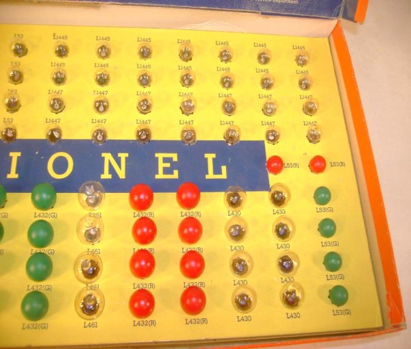 ABT: Mintish Lionel #123 Lamp Assortment Set/OB - 5