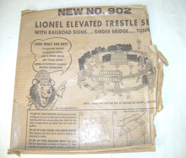 ABT: Scarce Lionel #902 Cardboard Trestle Set/Enve - 2