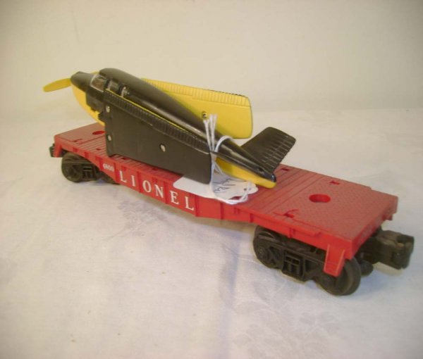 ABT: Lionel #6800 Black/Yellow Airplane (R) Car/56 - 7