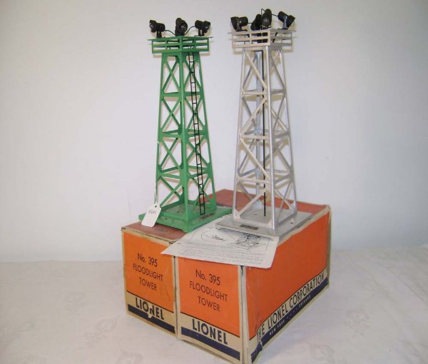ABT: Lionel #395 Floodlight Towers: Green & Alumin