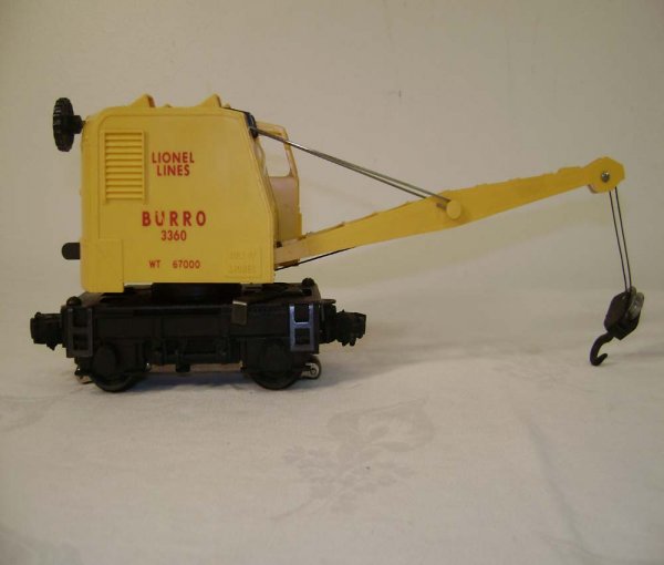 ABT: Lionel #3360 Operating Motorized Burro Crane/ - 3