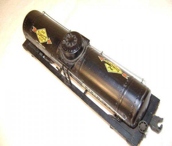 ABT: Scarce Lionel #2855 Black Sunoco Tank Car - 8