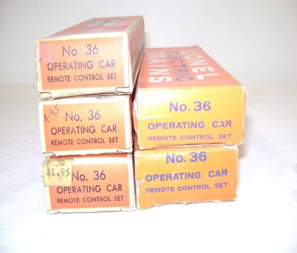 ABT: Five Mint Lionel #36 Super O Operating Car Se - 7