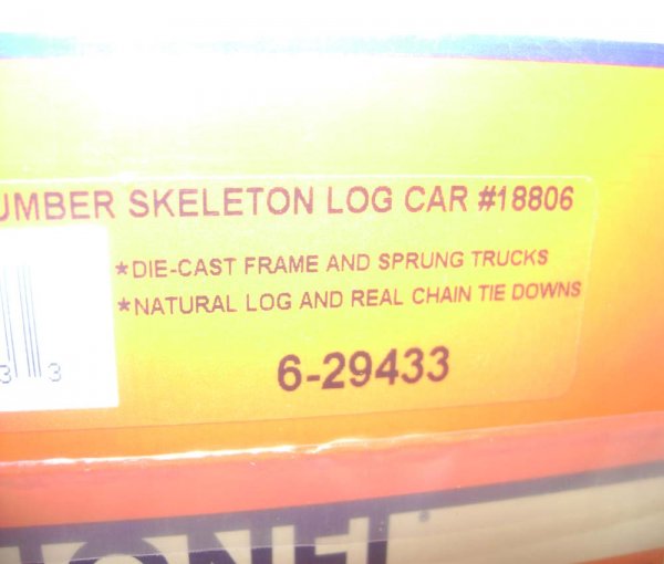 ABT: Lionel #29430 Meadow River 3-Pack Log Cars / - 10