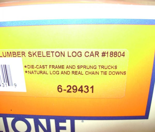 ABT: Lionel #29430 Meadow River 3-Pack Log Cars / - 8