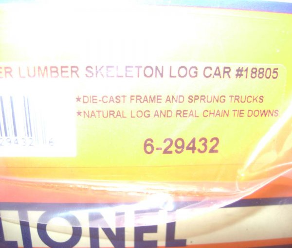 ABT: Lionel #29430 Meadow River 3-Pack Log Cars / - 9