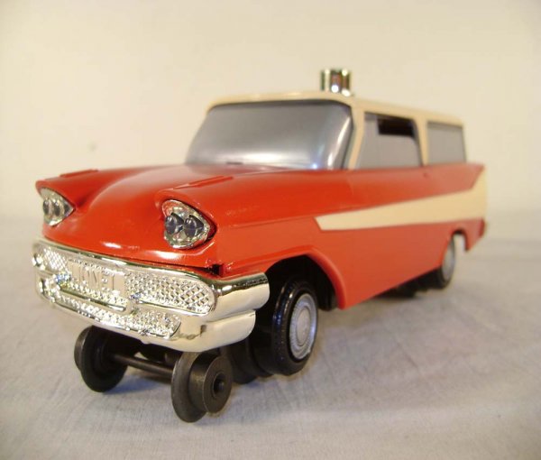 ABT: Lionel #18447 Red/Cream Inspection Car/OB - 4