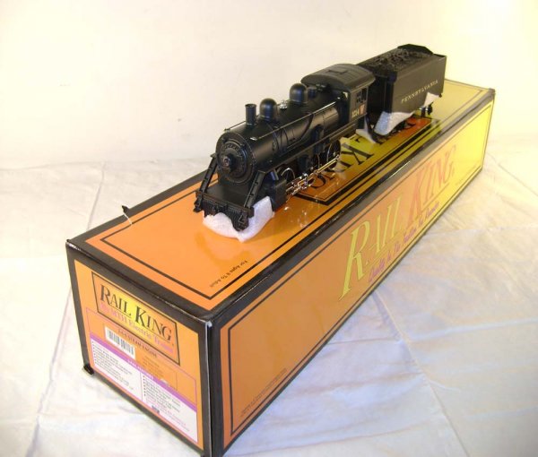 ABT: MTH #30-1148-1 Penn 2-6-0 Mogul & Tender/OB: Paul V. Ambrose and Drew J. Bauer present: These are the #30-1148-1 Pennsylvania 2-6-0 Mogul Steam Locomotive & Tender that MTH made in O Gauge a few years ago. Features Protosmoke, Protosounds and Wh