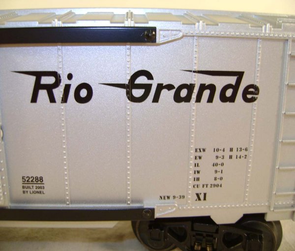 ABT: Lionel #52288 D&RGW Cookie TTOS 2003 Box Car - 6